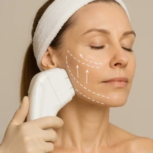 Woman having HI-FU to reduce wrinkles call LA LIPO Byfleet Now!