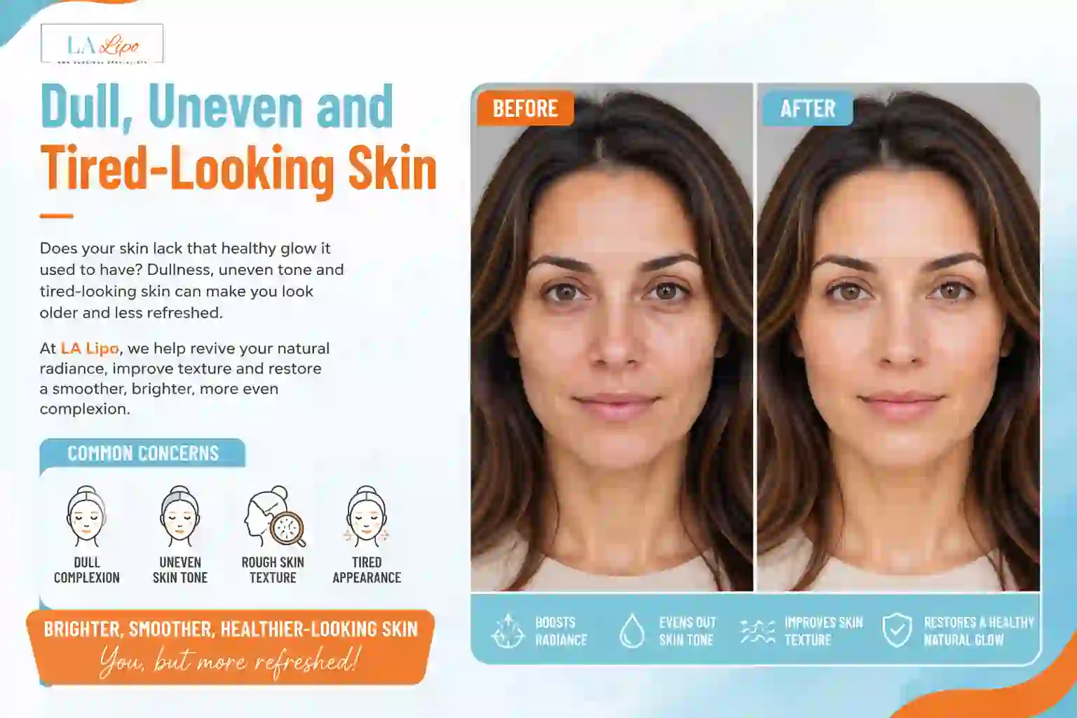 Sign #5: Dull, Uneven and Tired-Looking Skin Byfleet